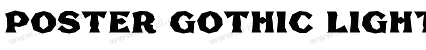 Poster Gothic Light字体转换